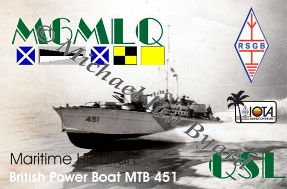 QSL Card $, Maritime Historian